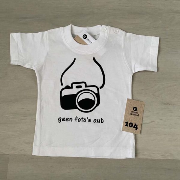 Shirt wit - maat 104 <br>"geen foto's"