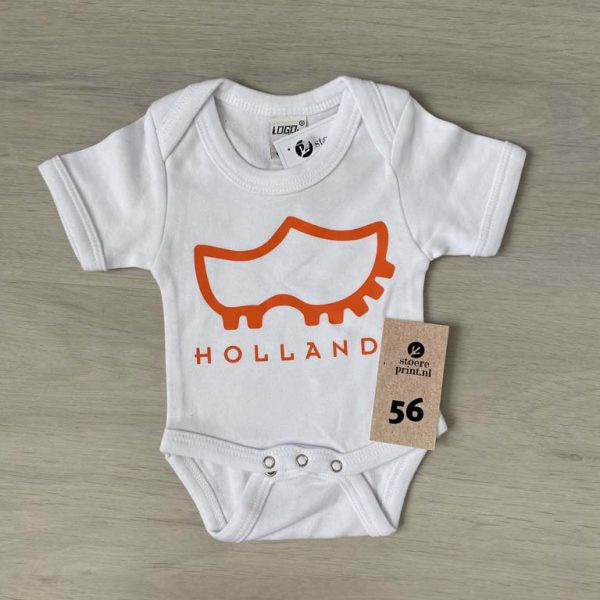 Romper wit - maat 56 <br>"holland klomp"