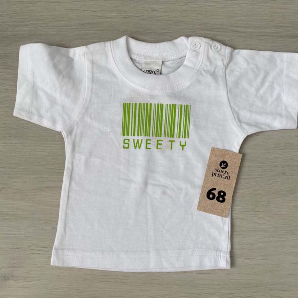 Shirt wit - maat 68 <br>"sweety"